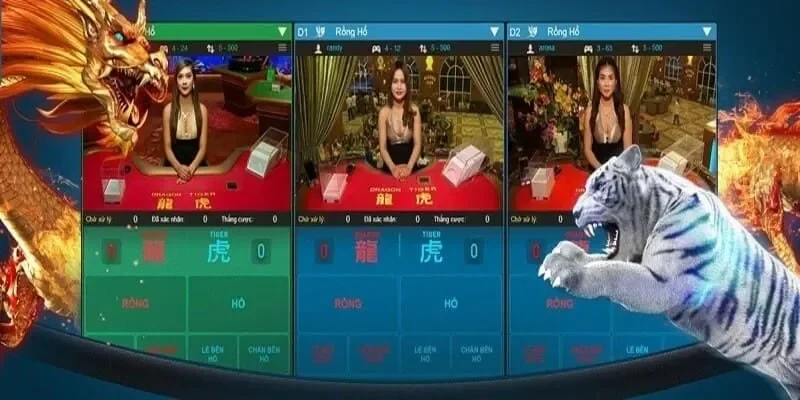 Dealer sẽ là người điều khiển ván Rồng Hổ đổi thưởng