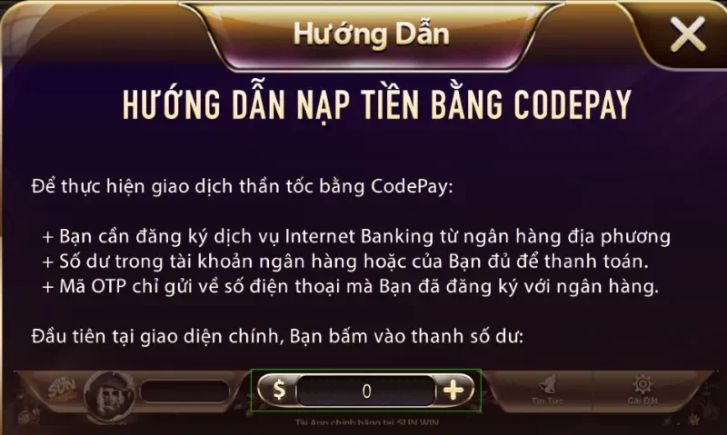 nạp tiền sunwin